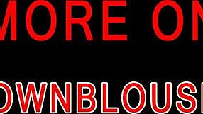 Cleavage Teasing in Downblouse Voyeur Scene