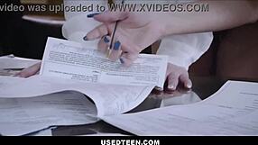 UsedTeen 18+ - Freeuse Lesbian MILF and Teen Employees Licked and Used by Boss Tony Rubino in Office. Quinn Waters and Harper Red Take Big Cock.