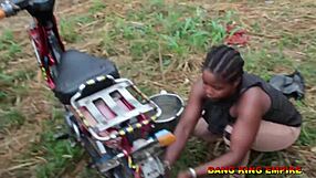 She begged for monster cock after washing husband's bike, got hardcore assfucking in garage