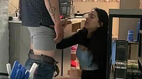 latina gets fucked by the contractor hard and deep