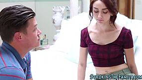 stepsis asshole pounded deep, mature milf takes anal finger and facial