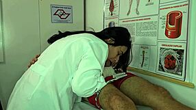 Nurse Gets Excited By Patient's Big Cock Erection