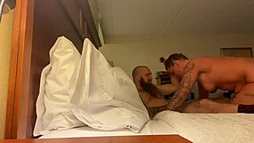 Sharing quiet moments in a hotel room