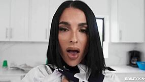 Game day dick with titty fuck and cum on tits