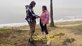 flexible girl gets banged hard in public with wild moves