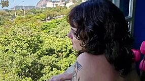 Ever seen a huge cum load with scenic views?