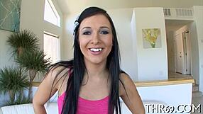 GLAZING A THICK CHOAD WITH HOT CUM!