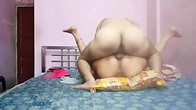 Mature slim Indian wife intensely enjoys blowjob and cunilingus in passionate sex.