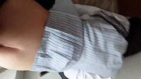 Schoolgirl's perfect tits after class