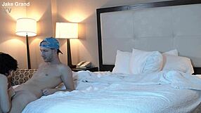 Jake's grand cock sucked by tatted petite 18+ beauty Gracie Lou!