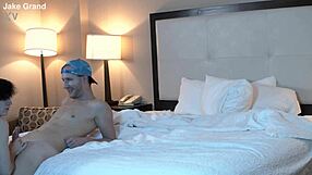 Jake's grand cock sucked by tatted petite 18+ beauty Gracie Lou!