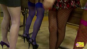 Naughty European sluts master sex toys in class