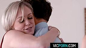 Blonde milfs dee williams and savannah bond swap partners in swinger 4some with big tits and blowjobs