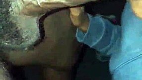 Sloppy ebony redhead receives wet cumshot on her black hood.