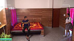 Hey, wanna see this sexy college girl banging in her uniform?