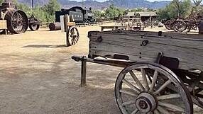 Blonde babe rides big cock in hardcore scene. Bubble butt bounces wildly.