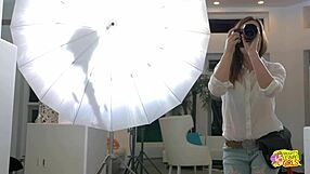 The photoshoot wraps up with three attractive women in an intimate gathering