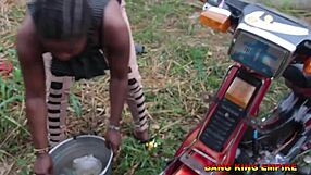 She begged for monster cock after washing husband's bike, got hardcore assfucking in garage