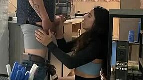 latina gets fucked by the contractor hard and deep