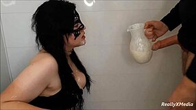 curvy teen slut kathy milk gags on deepthroat vomit mess 😜