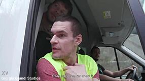 Barbie on the road 6on1 vivian lola bwc atm balls deep dap no pussy rough sex big gapes swallow