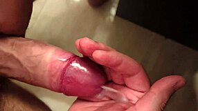 Big cock masturbation leads to massive cum release