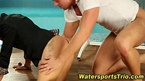 Urine sluts d piss in mmf threesome old group masturbation hardcore fetish high definition