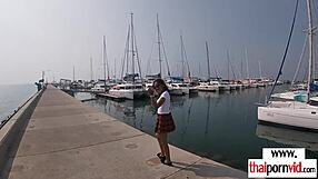 amateur thai teen 18+ cherry in uniform gets fucked by big white dick