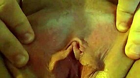 she plays with her wet pussy, fingering herself while watching friends' porno