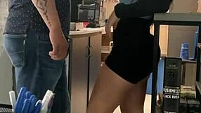 latina gets fucked by the contractor hard and deep