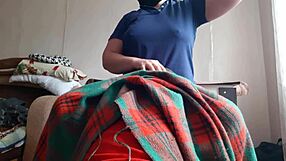 My Shy Stepsister Licks My Pussy Under The Blanket At Night