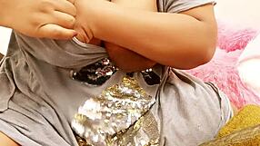 Indian sexy aunty with big tits tempts her nephew in forbidden encounter