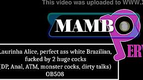 Is Laurinha Alice's Perfect Ass Ready For Two Monster Cocks In DP Anal ATM?