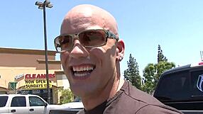 Big tits blonde mom lies on bed. Shaved pussy exposed, rides cock while masturbating tits