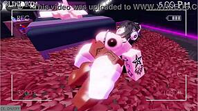 Two Futanari Dominate Female In Pussy Sex.