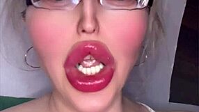 Huge glasses-wearing russian girl tells fetish story with accent in part 3