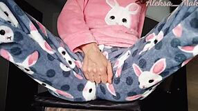 Teen stepdaughter TEASING in pajamas