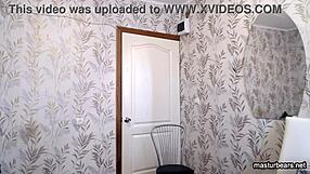 Gymnast relaxes after intense workout