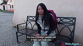 hey stranger, wanna watch this stranded thai girl get a public facial?