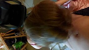 French amateur in red satin bodysuit leather pants gets doggystyle fuck