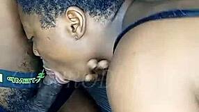 Beautiful African Teen Sucks And Slobbers Over My BBC Ending With Huge Cum Load