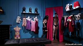 Busty Alt Slut Anal Bangs Bound Male Slave!