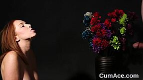 Sexet Centerfold Føler Ekstrem Nydelse Fra Blowbang, Facial og Bukkake Cumshots