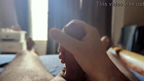 Masturbating with Sun Rays in Bedroom