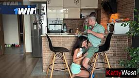 Wife cheats on husband under his nose while he cooks dinner