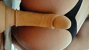 Hey, I'm a latina whore masturbating with my big dildo during quarantine.