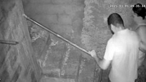 The hidden camera captures the stepmother intensely fucking her stepson in secret