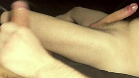 Shemale fucks whiteboi in ass and cums on face