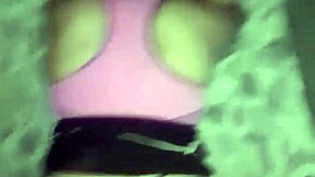 Pov solo perrito con su tanga azul abierta