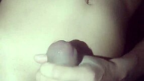 practicing some self-pleasure with a big cock toy